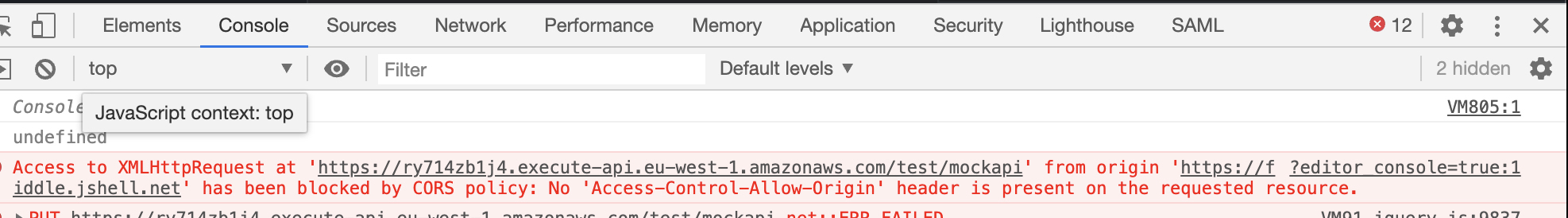 Access to blocked resource error in Chrome